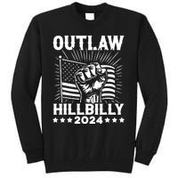 Trump Vance 2024 Donald Trump J.D. Vance Outlaw Hillbilly Tall Sweatshirt