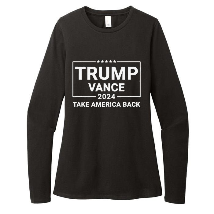 Trump Vance 2024 Take America Back Womens CVC Long Sleeve Shirt