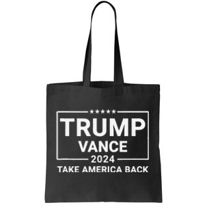 Trump Vance 2024 Take America Back Tote Bag