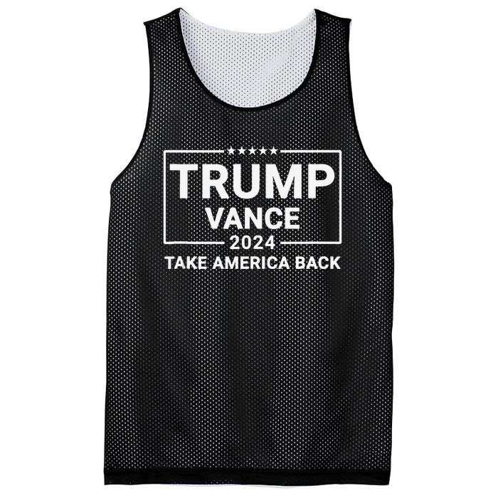 Trump Vance 2024 Take America Back Mesh Reversible Basketball Jersey Tank