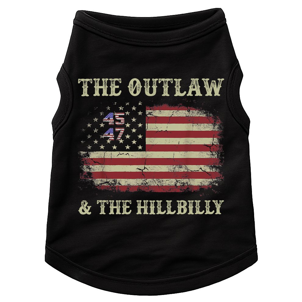 Trump Vance 2024 Donald Trump J.D. Vance Outlaw & Hillbilly Doggie Tank