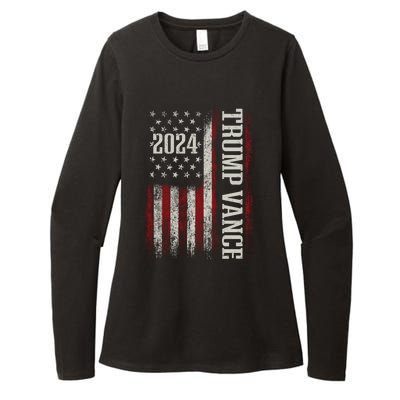 Trump Vance 2024 President Trump Supporter Reelection Gift Womens CVC Long Sleeve Shirt