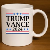 Trump Vance 2024 11oz C Handle Ceramic Mug