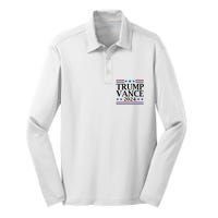 Trump Vance 2024 Silk Touch Performance Long Sleeve Polo