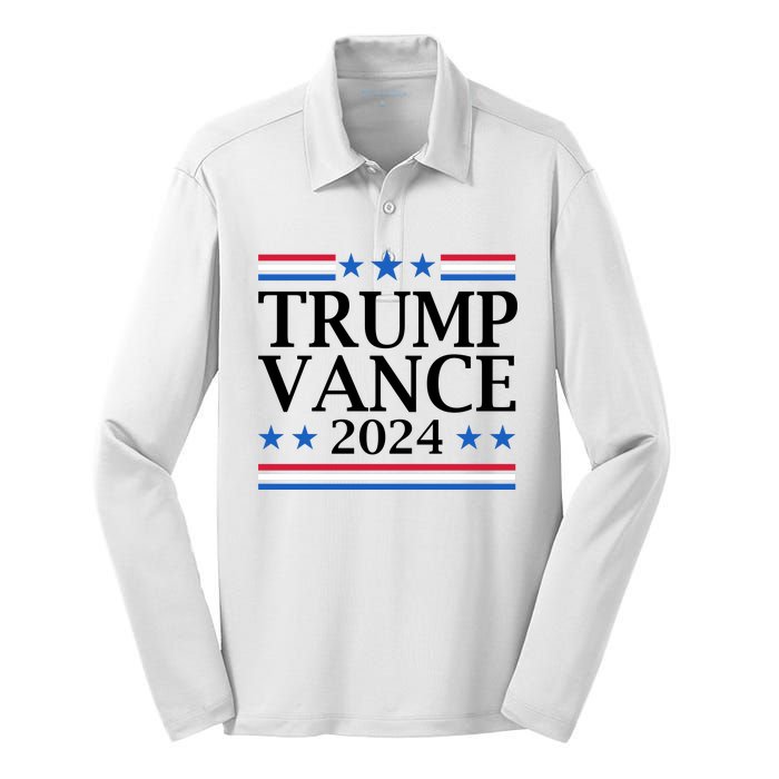 Trump Vance 2024 Silk Touch Performance Long Sleeve Polo