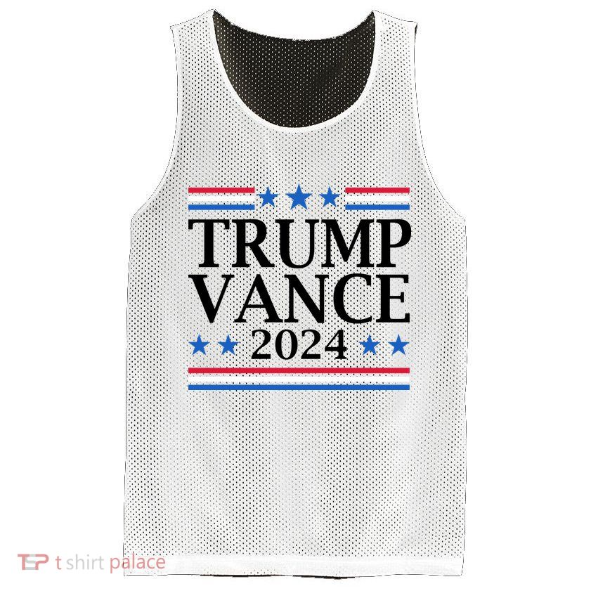 Trump Vance 2024 Mesh Reversible Basketball Jersey Tank
