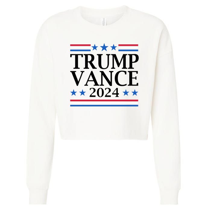 Trump Vance 2024 Cropped Pullover Crew