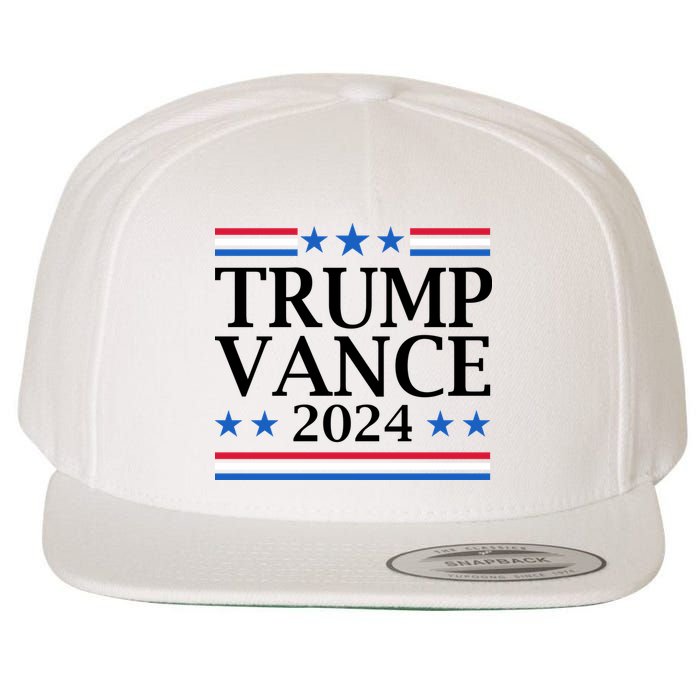 Trump Vance 2024 Wool Snapback Cap