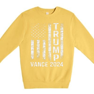 Trump Vance 2024 Vice President Vp Trump 2024 Election Premium Crewneck Sweatshirt