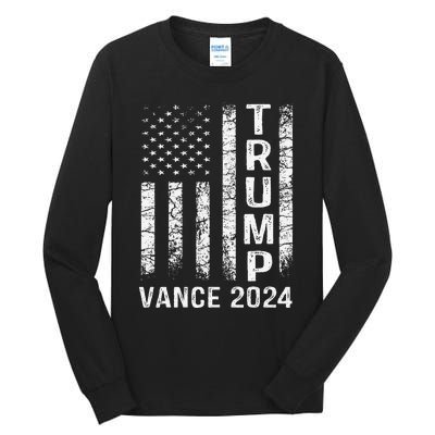 Trump Vance 2024 Vice President Vp Trump 2024 Election Tall Long Sleeve T-Shirt