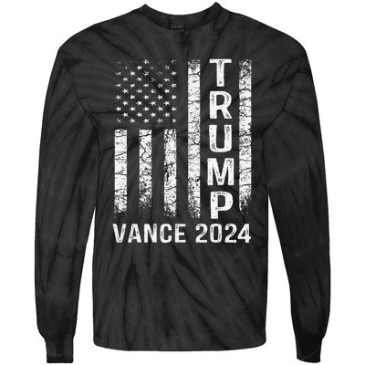 Trump Vance 2024 Vice President Vp Trump 2024 Election Tie-Dye Long Sleeve Shirt