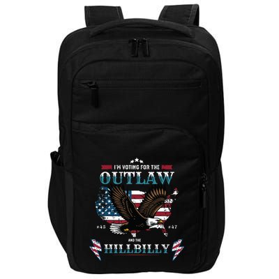 Trump Vance 2024 Donald Trump Jd Vance Outlaw Hillbilly Impact Tech Backpack