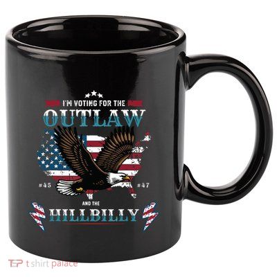 Trump Vance 2024 Donald Trump Jd Vance Outlaw Hillbilly 11oz C Handle Ceramic Mug