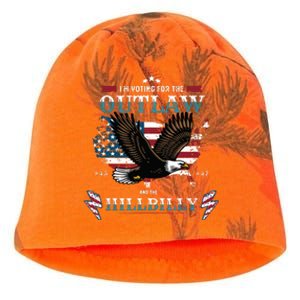 Trump Vance 2024 Donald Trump Jd Vance Outlaw Hillbilly Kati - Camo Knit Beanie