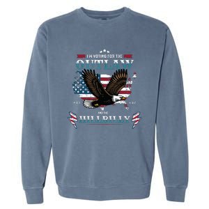 Trump Vance 2024 Donald Trump Jd Vance Outlaw Hillbilly Garment-Dyed Sweatshirt