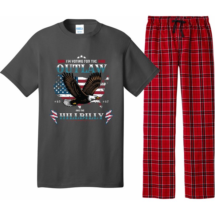 Trump Vance 2024 Donald Trump Jd Vance Outlaw Hillbilly Pajama Set