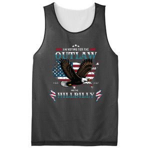 Trump Vance 2024 Donald Trump Jd Vance Outlaw Hillbilly Mesh Reversible Basketball Jersey Tank