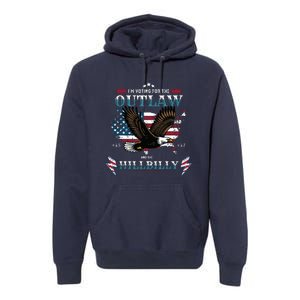 Trump Vance 2024 Donald Trump Jd Vance Outlaw Hillbilly Premium Hoodie