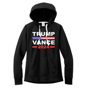 Trump Vance 2024 For President Vp Usa Election Patriotic Women's Fleece Hoodie