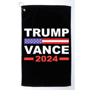 Trump Vance 2024 For President Vp Usa Election Patriotic Platinum Collection Golf Towel