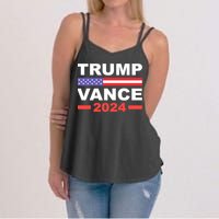 Trump Vance 2024 For President Vp Usa Election Patriotic Women's Strappy Tank