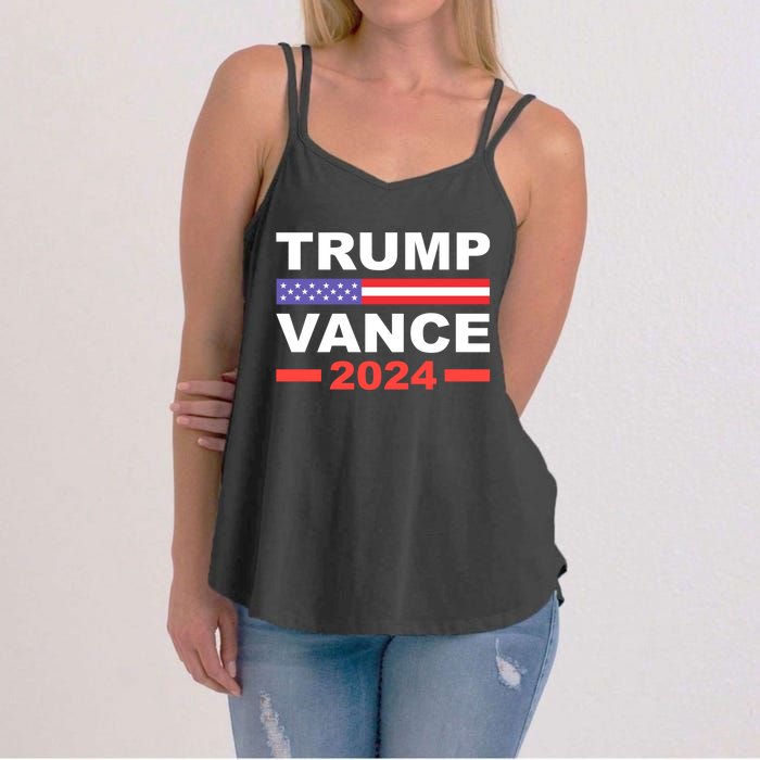 Trump Vance 2024 For President Vp Usa Election Patriotic Women's Strappy Tank