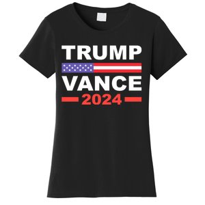 Trump Vance 2024 For President Vp Usa Election Patriotic Women's T-Shirt