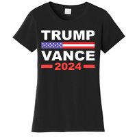 Trump Vance 2024 For President Vp Usa Election Patriotic Women's T-Shirt