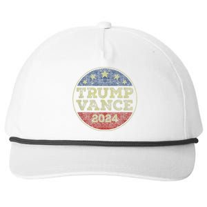 Trump Vance 2024 For President Vp Election 2024 Pocket Snapback Five-Panel Rope Hat