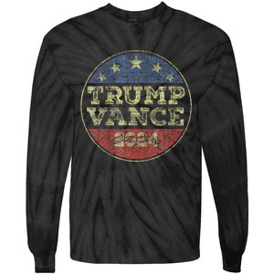 Trump Vance 2024 For President Vp Election 2024 Pocket Tie-Dye Long Sleeve Shirt