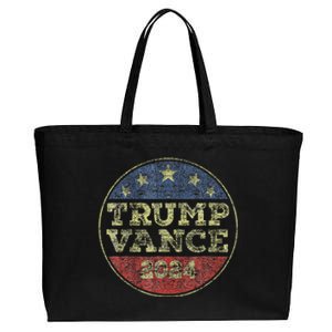 Trump Vance 2024 For President Vp Election 2024 Pocket Cotton Canvas Jumbo Tote