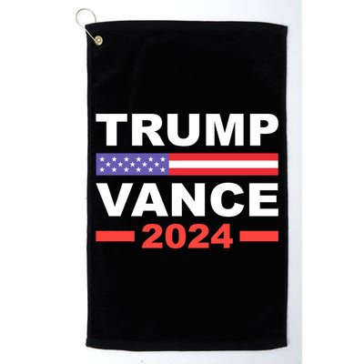 Trump Vance 2024 Donald Trump 2024 President Jd Vance J.D. Platinum Collection Golf Towel