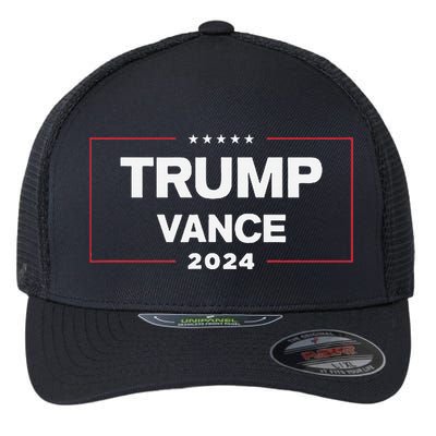 Trump Vance 2024 For President Vp Election Campaign Pocket Flexfit Unipanel Trucker Cap