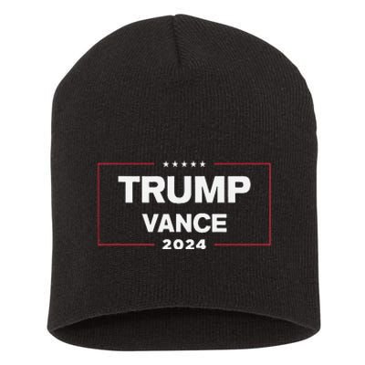 Trump Vance 2024 For President Vp Election Campaign Pocket Short Acrylic Beanie