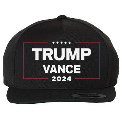 Trump Vance 2024 For President Vp Election Campaign Pocket Wool Snapback Cap