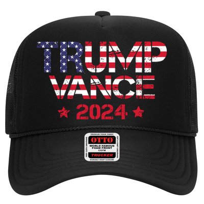 Trump Vance 2024 Vintage Patriotic Trucker Hat