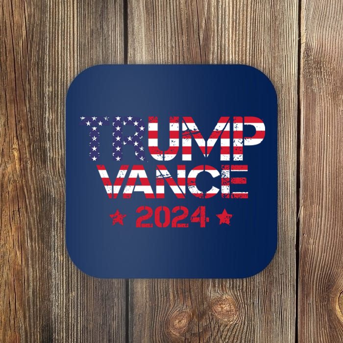 Trump Vance 2024 Vintage Patriotic Coaster