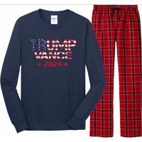 Trump Vance 2024 Vintage Patriotic Long Sleeve Pajama Set