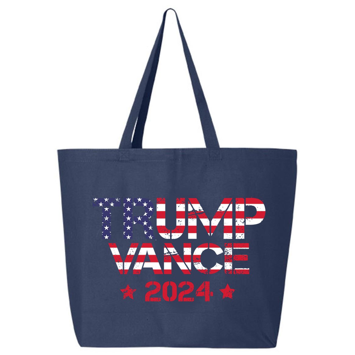Trump Vance 2024 Vintage Patriotic 25L Jumbo Tote