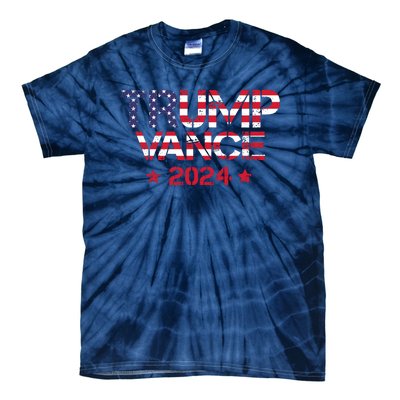 Trump Vance 2024 Vintage Patriotic Tie-Dye T-Shirt