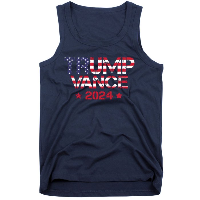 Trump Vance 2024 Vintage Patriotic Tank Top