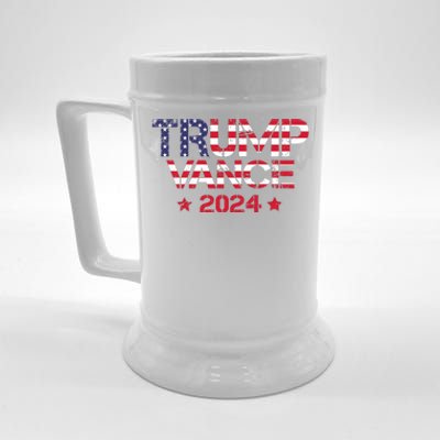 Trump Vance 2024 Vintage Patriotic Beer Stein