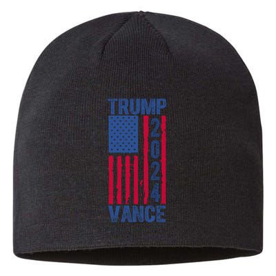 Trump Vance 2024 Election American Flag Sustainable Beanie