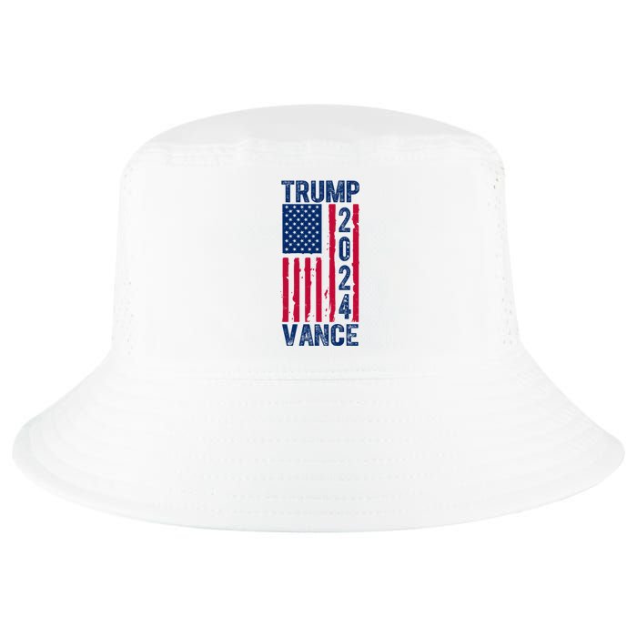 Trump Vance 2024 Election American Flag Cool Comfort Performance Bucket Hat