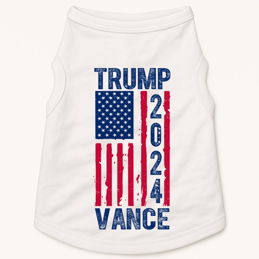 Trump Vance 2024 Election American Flag Doggie Tank