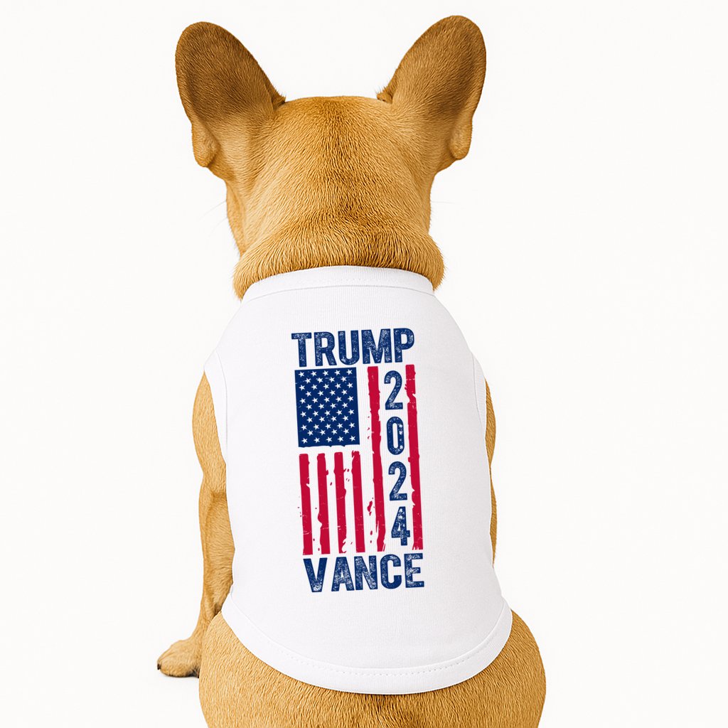 Trump Vance 2024 Election American Flag Doggie Tank