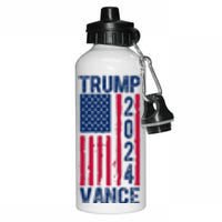 Trump Vance 2024 Election American Flag Aluminum Water Bottle