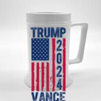 Trump Vance 2024 Election American Flag Beer Stein