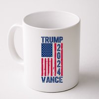 Trump Vance 2024 Election American Flag Coffee Mug