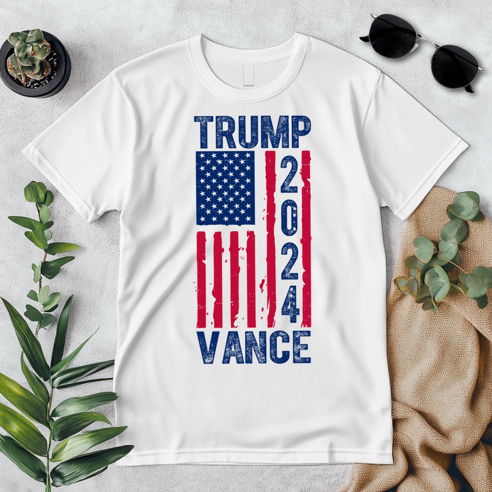 Trump Vance 2024 Election American Flag Premium T-Shirt